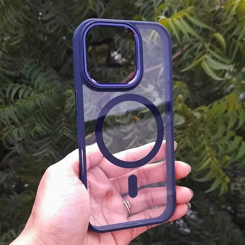 ktusu iShock Cases & Covers Metal Keys Magsafe Hard Back Soft Edge Case for iPhone 11 without magsafe / Black