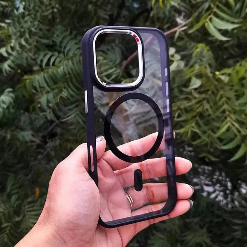 ktusu iShock Cases & Covers Metal Keys Magsafe Hard Back Soft Edge Case for iPhone 11 without magsafe / Black