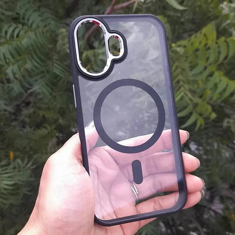 ktusu iShock Cases & Covers Metal Keys Magsafe Hard Back Soft Edge Case for iPhone 11 without magsafe / Black