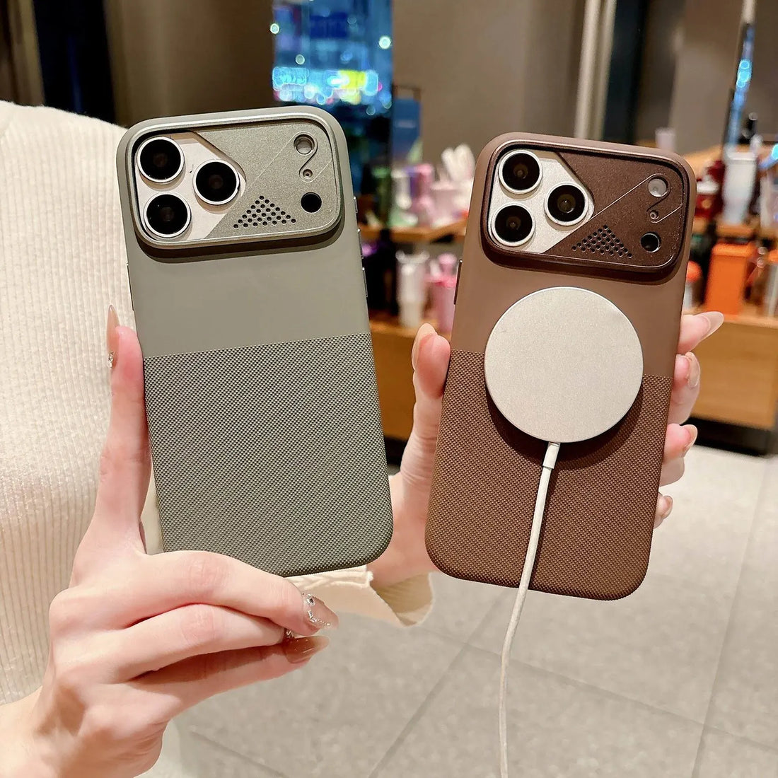 Metal Lens Frame MagSafe PC + TPU Hard Case for iPhone 17 Pro