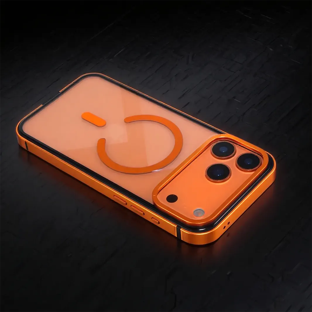 Metal TPU Frame PC Back Transparent Hard Case for iPhone 17 Pro Max Cases & Covers