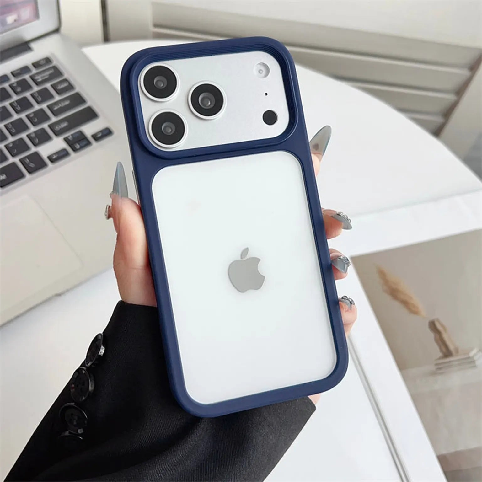 Ultra Crystal Clear Matte Frame Case for iPhone 17 Pro