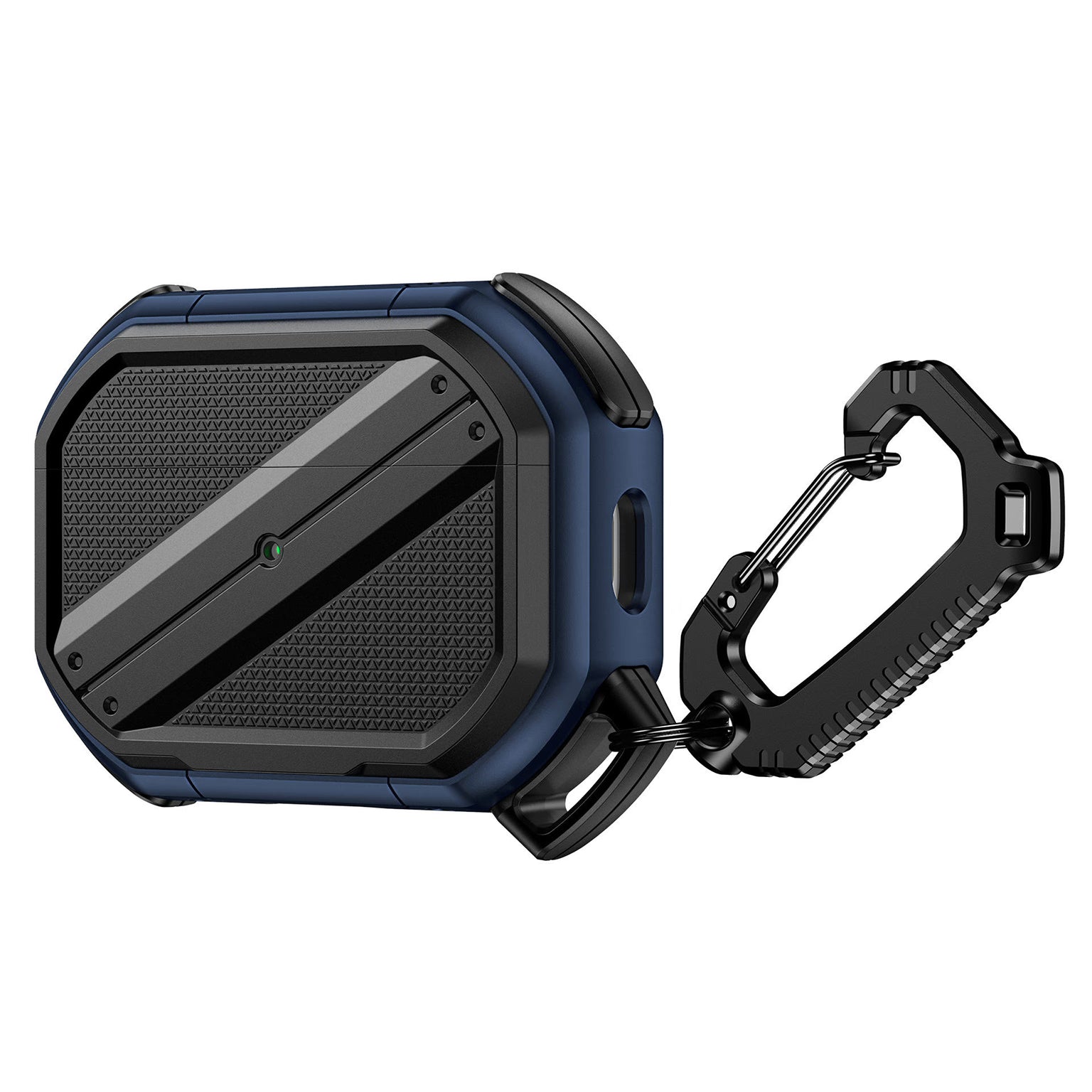 Rugged case with carabiner on a white background