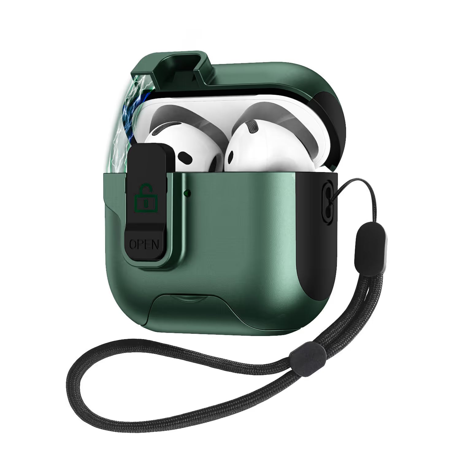 Automatic Pop-up Holder Earphone Case with Switch Lock for Airpods Pro | Pro 2