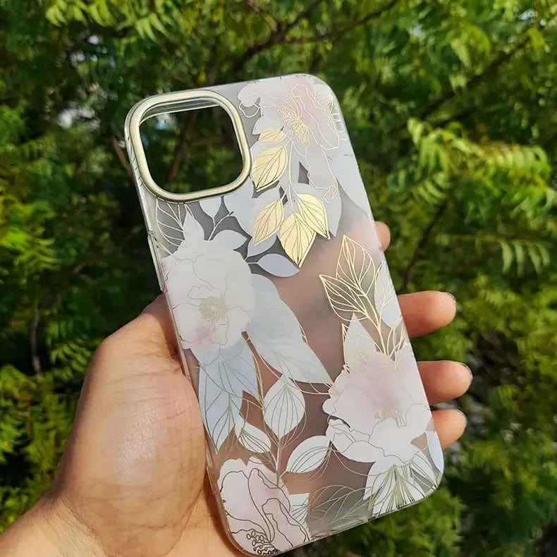 Cases & Covers for MIKALEN Floral Print Soft TPU Silicone Clear Edge Hard Case for iPhone