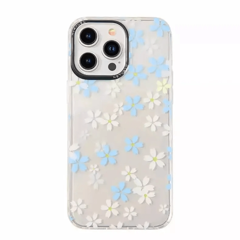 Cases & Covers for Mikalen Romantic Cherry Blossom Soft Edge Hard Phone Back Case for iPhone