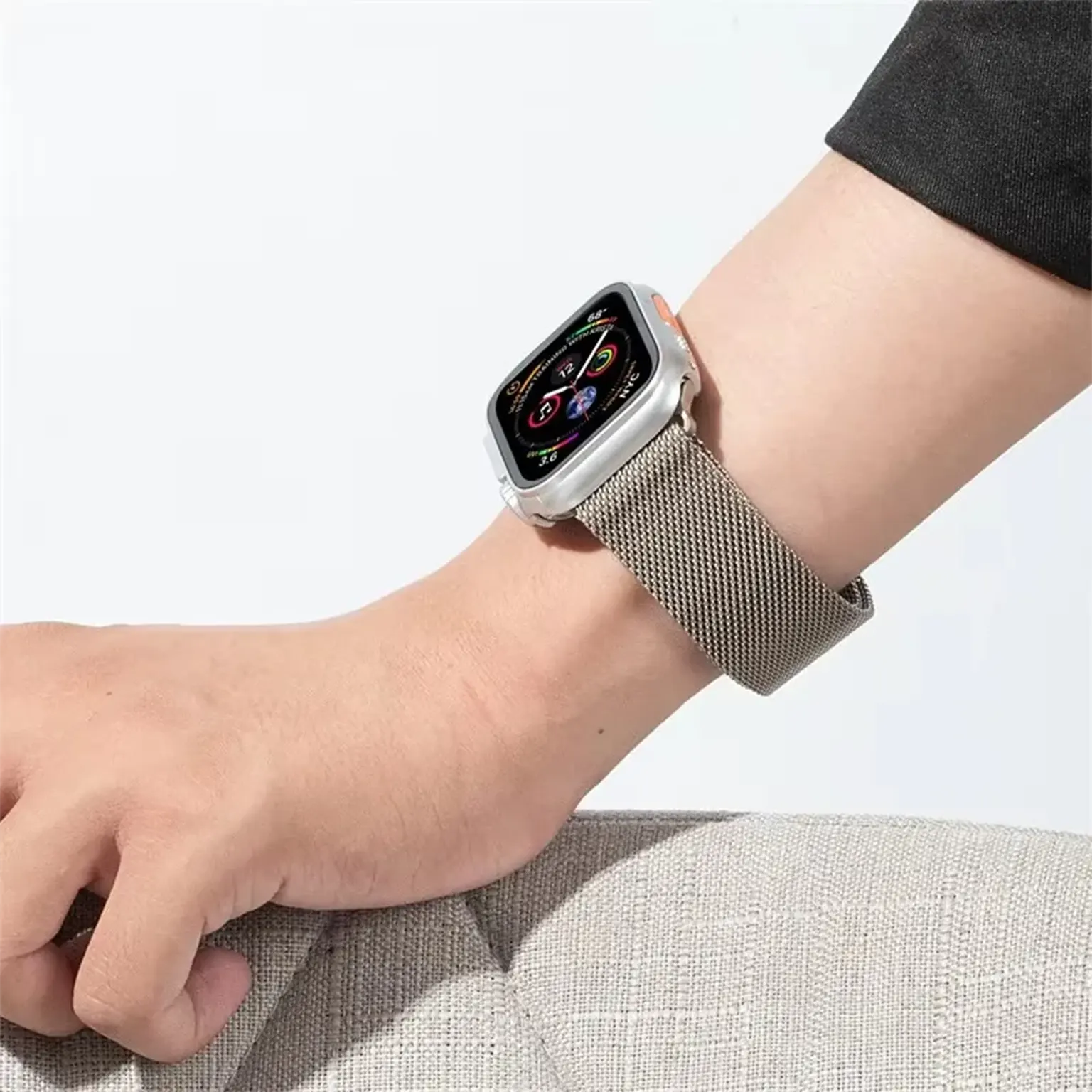 Watch Bands Milanese Magnetic Adjustable Band for Apple Watch 42 | 44 | 45 | Ultra 49 | 46mm S10 | 46mm S11
