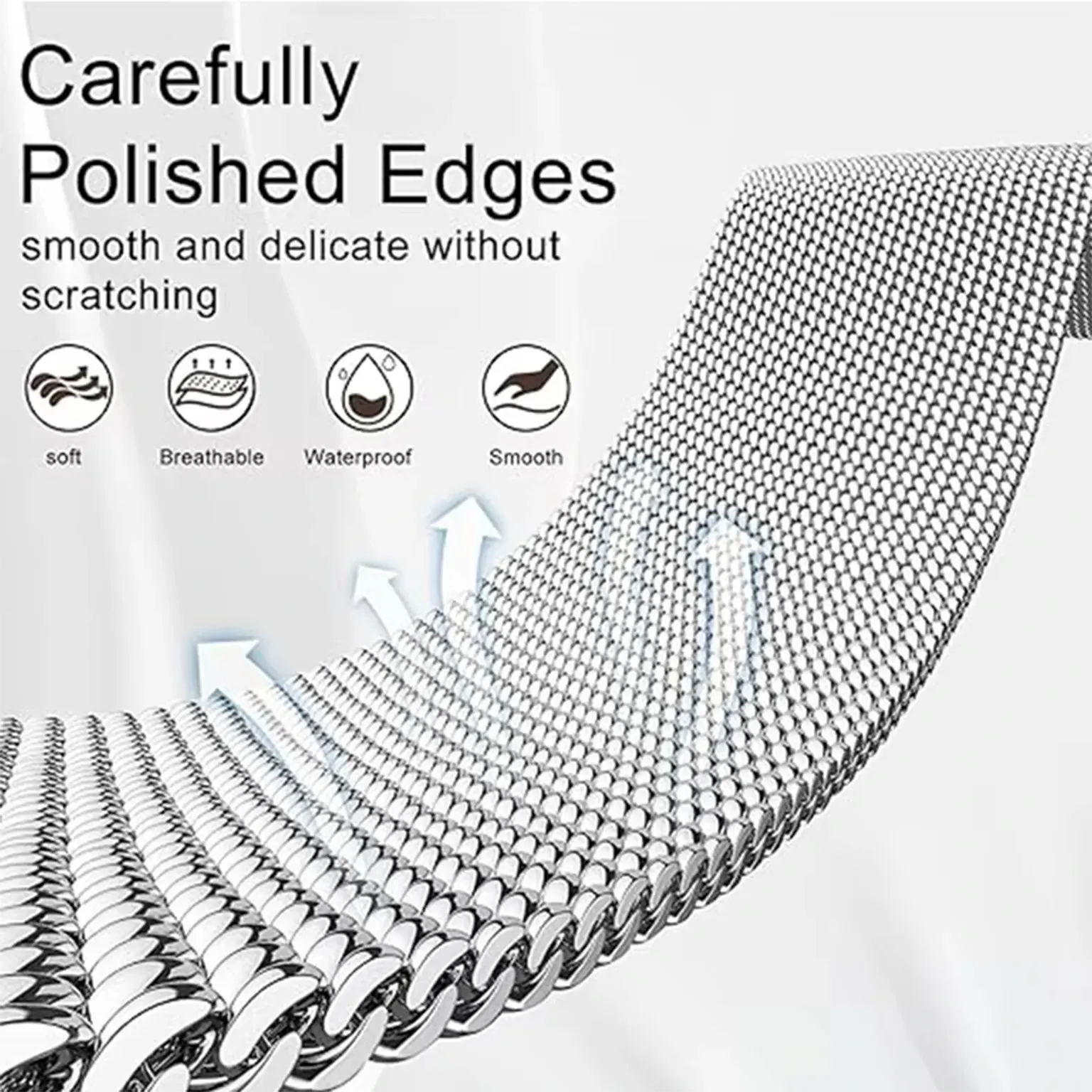 Watch Bands Milanese Magnetic Adjustable Band for Apple Watch 42 | 44 | 45 | Ultra 49 | 46mm S10 | 46mm S11