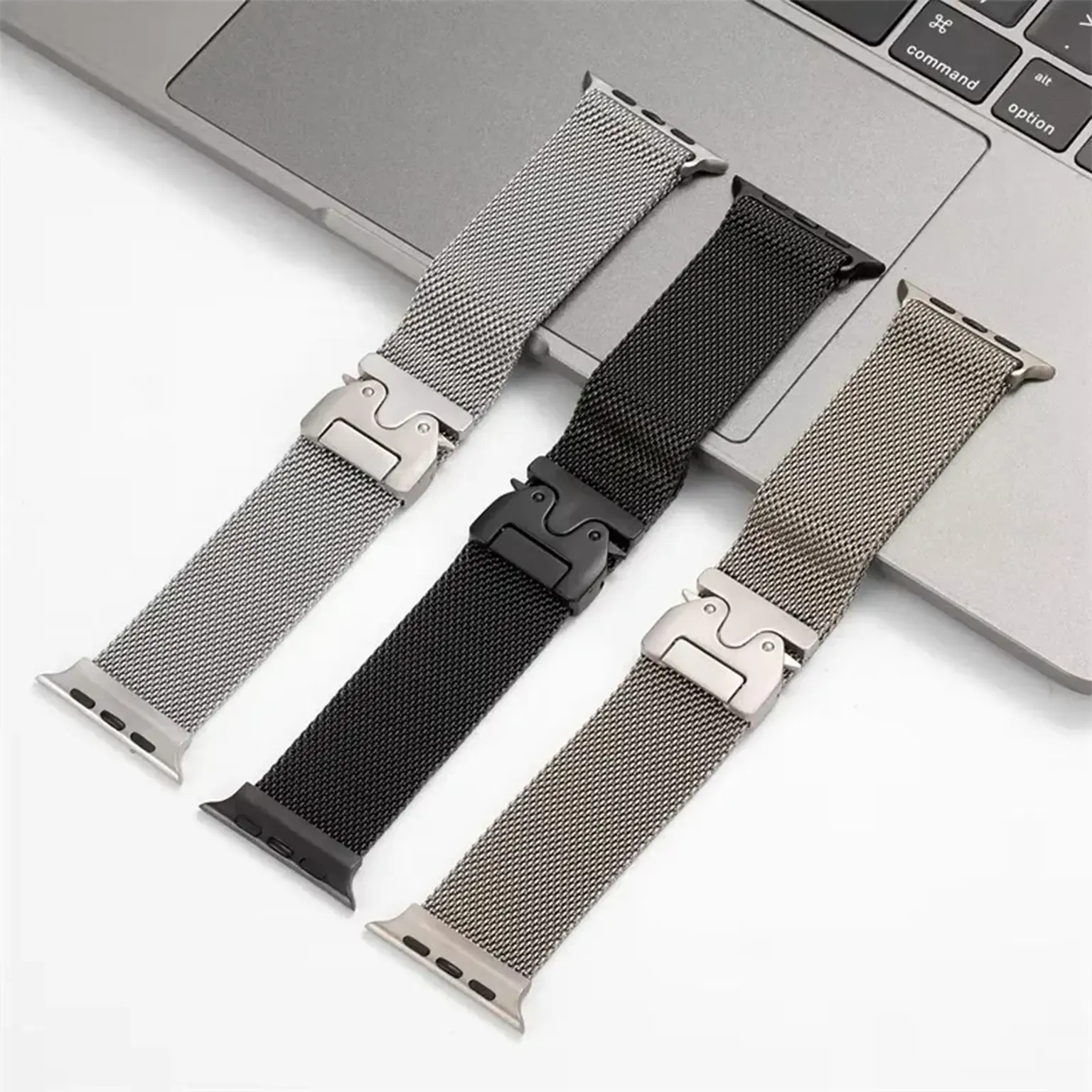Watch Bands Milanese Magnetic Adjustable Band for Apple Watch 42 | 44 | 45 | Ultra 49 | 46mm S10 | 46mm S11