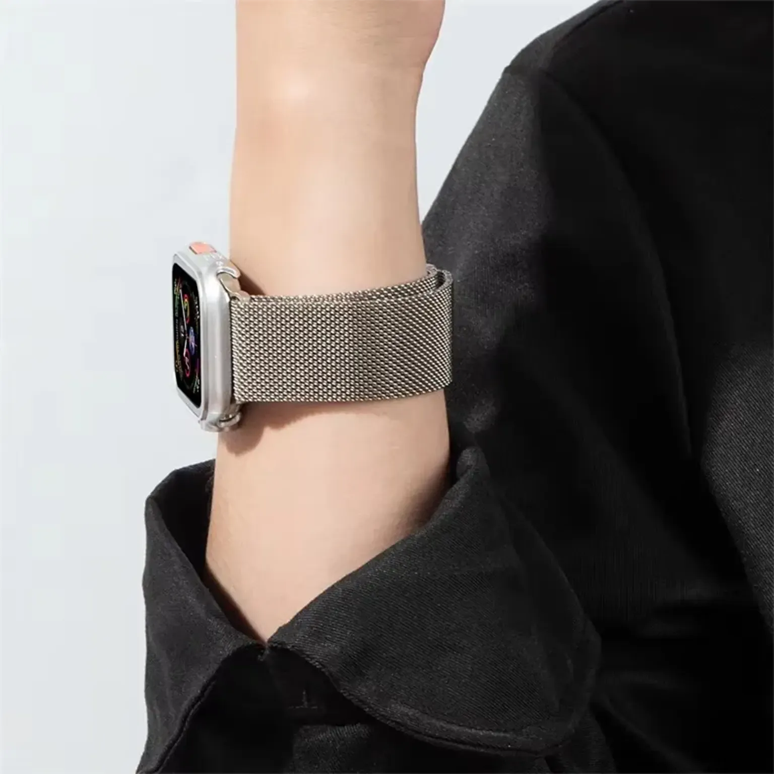 Watch Bands Milanese Magnetic Adjustable Band for Apple Watch 42 | 44 | 45 | Ultra 49 | 46mm S10 | 46mm S11