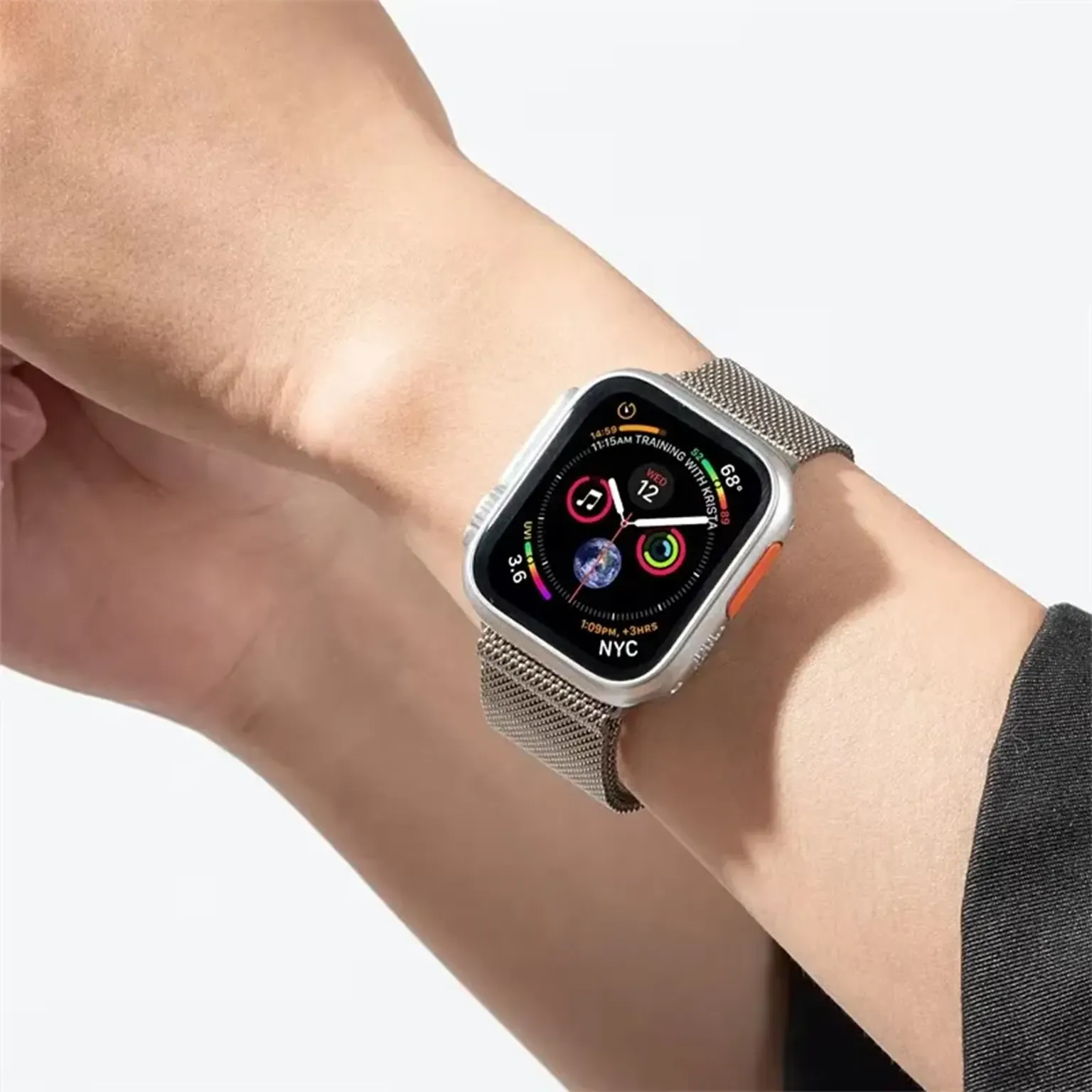 Watch Bands Milanese Magnetic Adjustable Band for Apple Watch 42 | 44 | 45 | Ultra 49 | 46mm S10 | 46mm S11