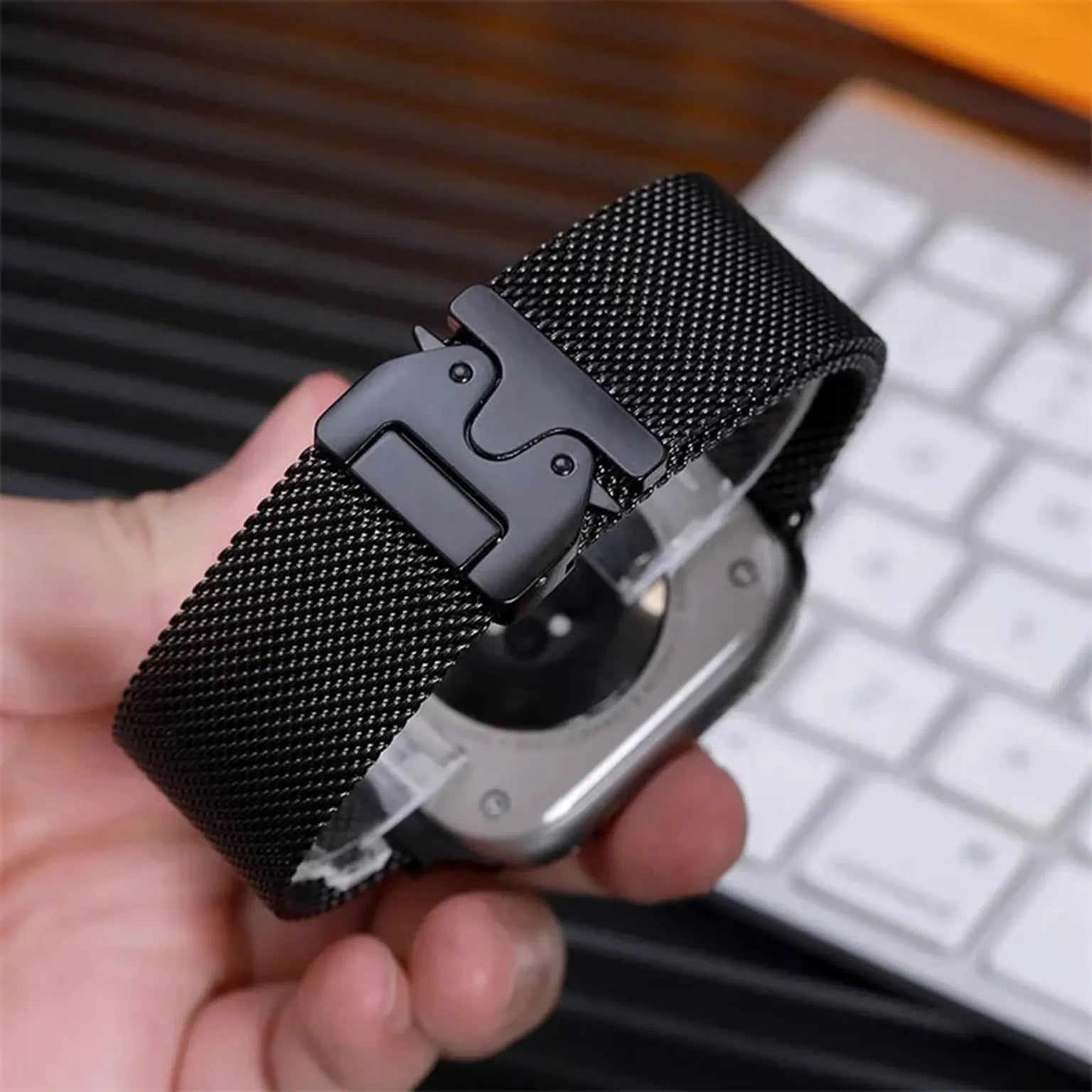 Watch Bands Milanese Magnetic Adjustable Band for Apple Watch 42 | 44 | 45 | Ultra 49 | 46mm S10 | 46mm S11
