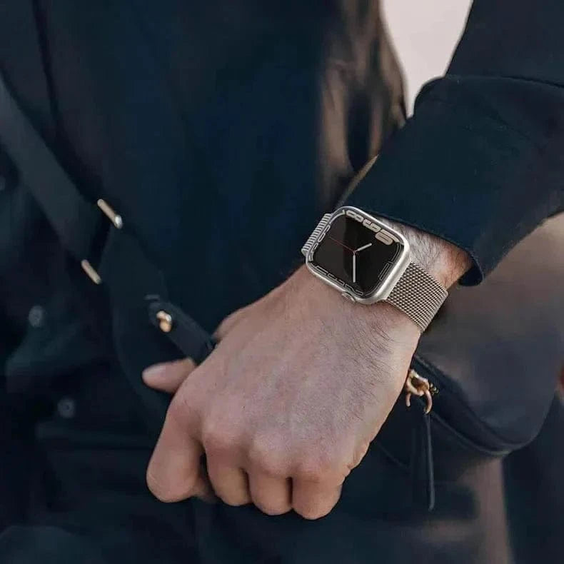 Milanese Magnetic Clasp Loop for Apple Watch 42 | 44 | 45 | Ultra 49 | 46mm S10 Watch Bands