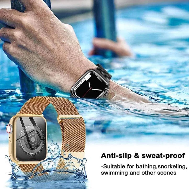 Milanese Magnetic Clasp Loop for Apple Watch 42 | 44 | 45 | Ultra 49 | 46mm S10 Watch Bands