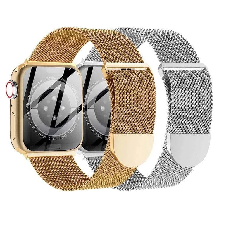 Milanese Magnetic Clasp Loop for Apple Watch 42 | 44 | 45 | Ultra 49 | 46mm S10 Watch Bands