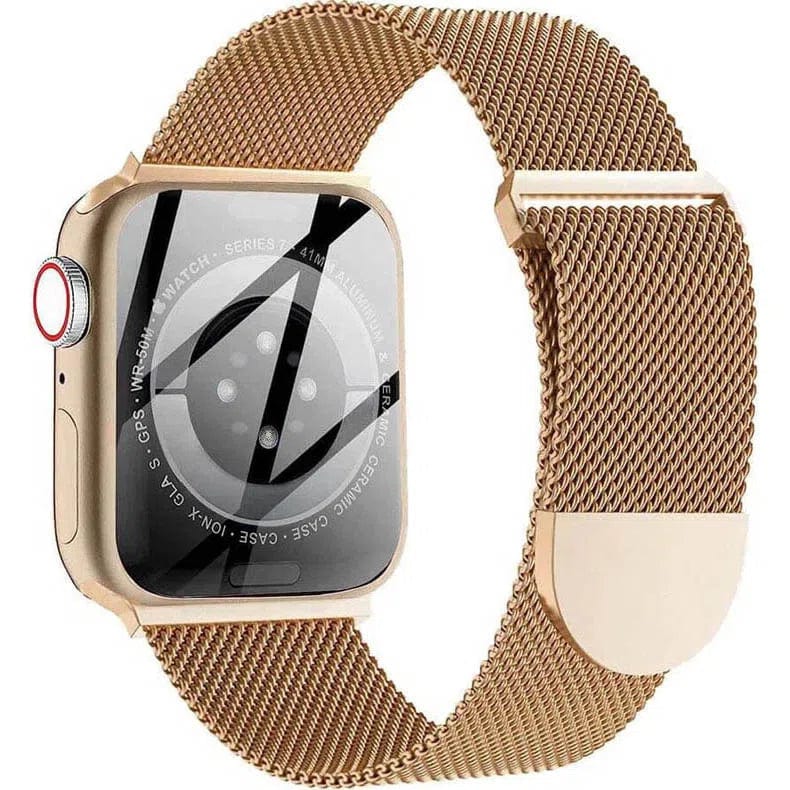 Milanese Magnetic Clasp Loop for Apple Watch 42 | 44 | 45 | Ultra 49 | 46mm S10 Watch Bands