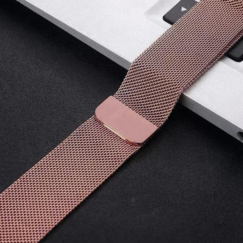 Rose gold Milanese Magnetic Loop for Smartwatch 22mm Watch Bands