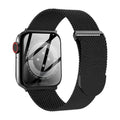 Straps & Bands for 42mm | 44mm | 45mm | Ultra 49mm / Style 2 / Black Milanese Magnetic Loop Watch Band for Apple Watch