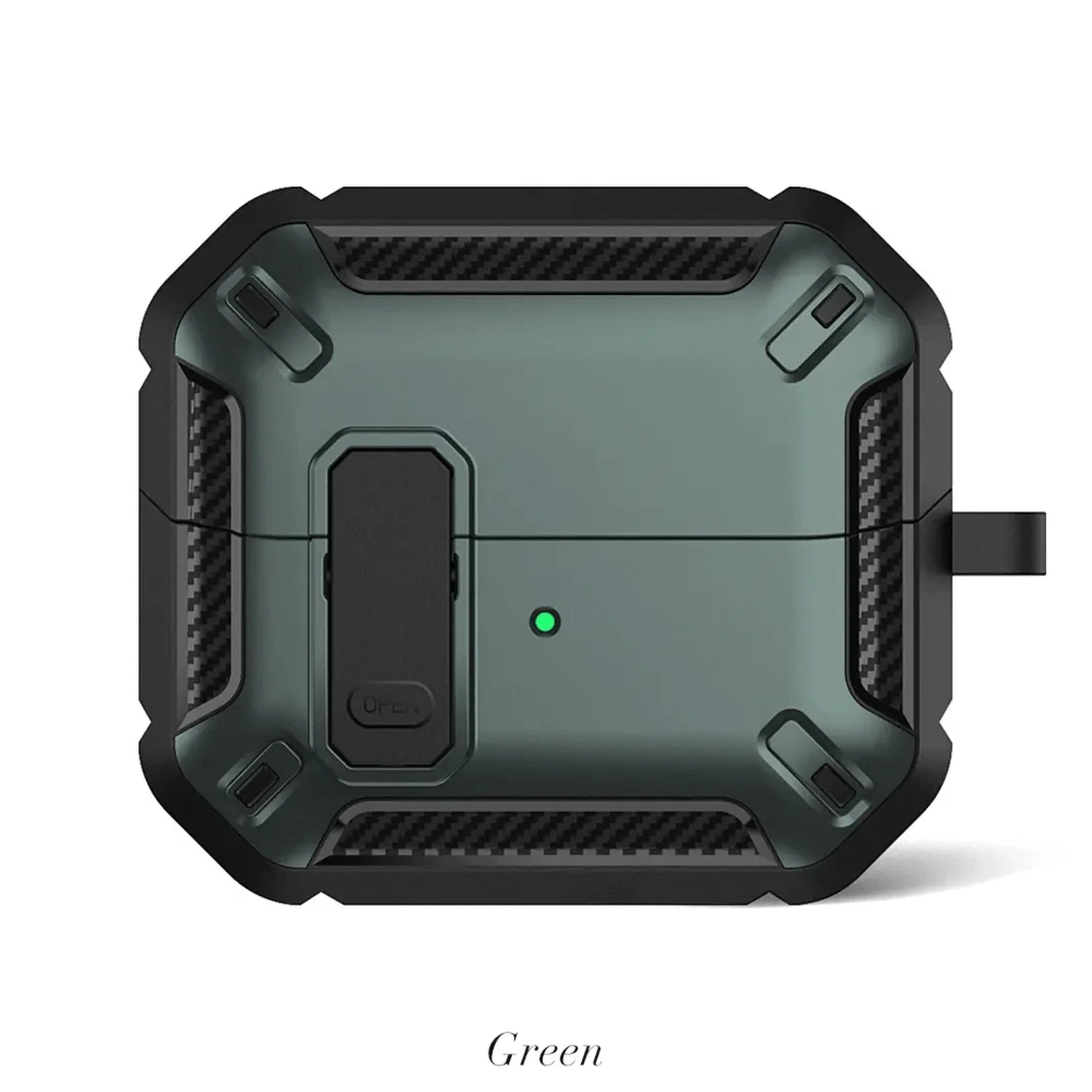 ktusu Generic Cases & Covers Military Grade Drop Proof Lock Closure Case for Samsung Galaxy Buds 3 | 3 Pro Green