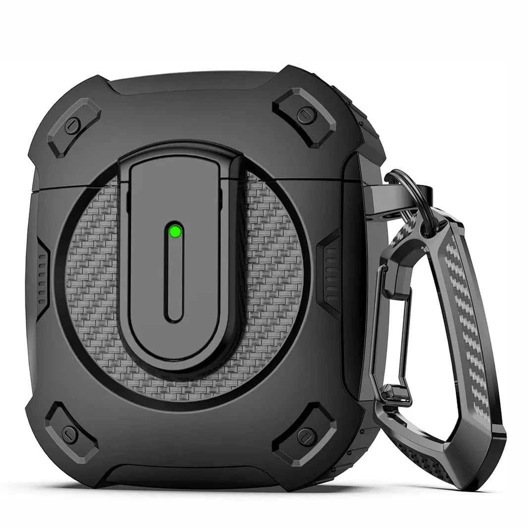 Military Hard Shell Carbon Fiber Cover for Airpods 1 | 2