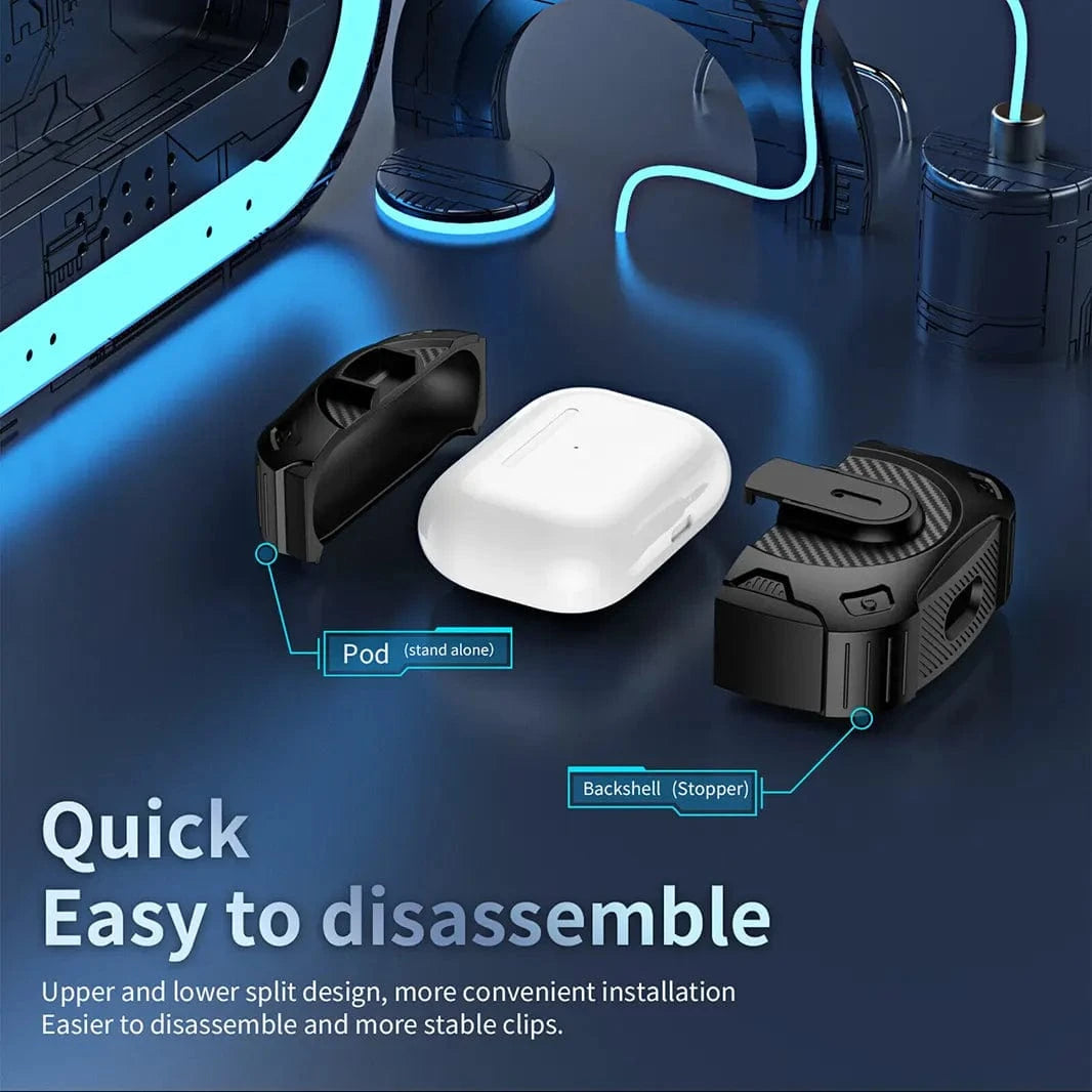 Military Hard Shell Carbon Fiber Cover for Airpods 4