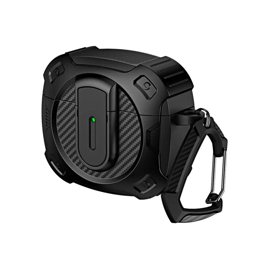 Military Hard Shell Carbon Fiber Cover for Airpods 4