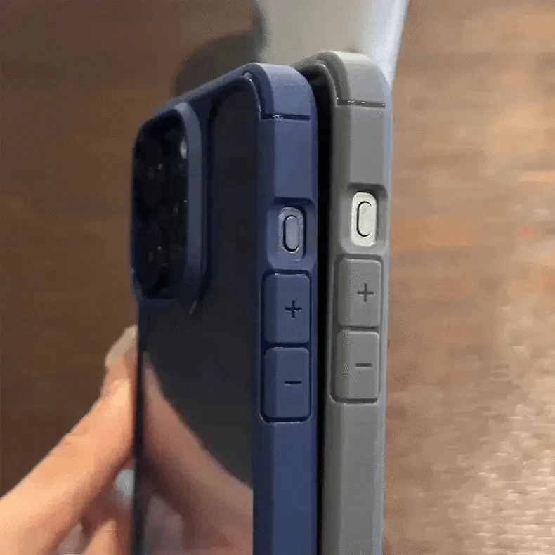 Military Style Clear Hard Case for iPhone 15