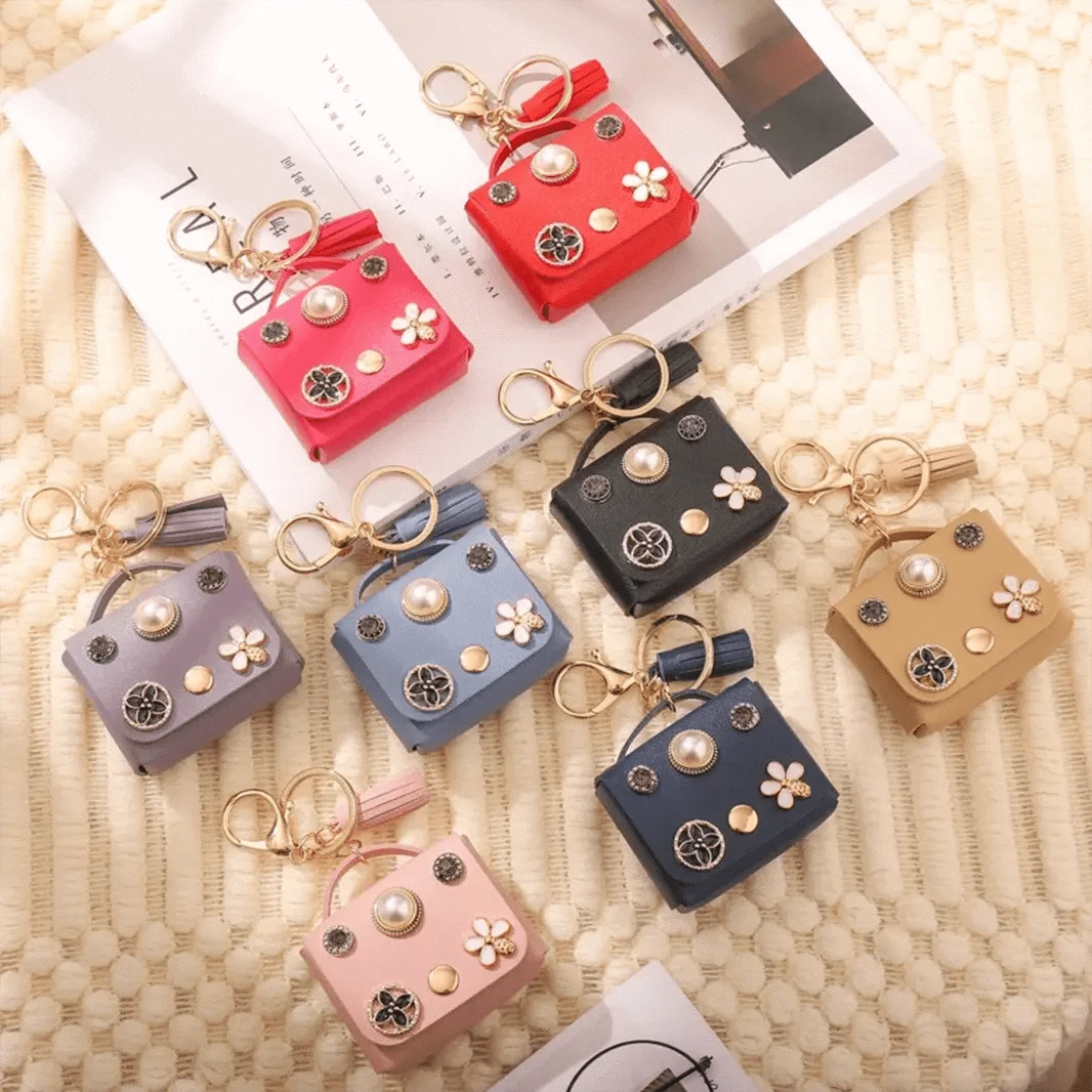 ktusu Generic Cases & Covers Mini Coin Purse Leather Texture Cover for Airpods Pro | Pro 2