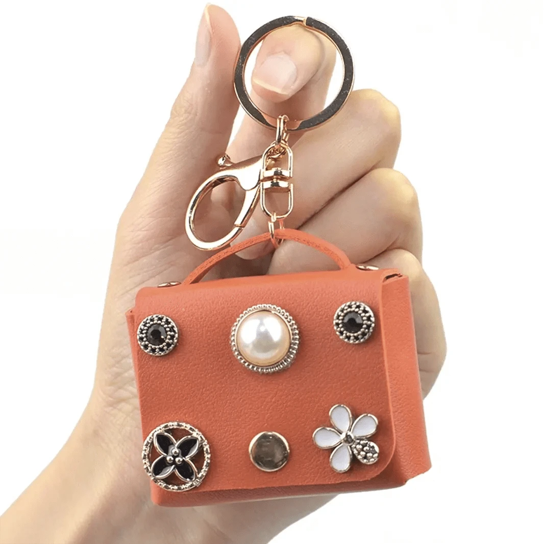 ktusu Generic Cases & Covers Mini Coin Purse Leather Texture Cover for Airpods Pro | Pro 2 Orange