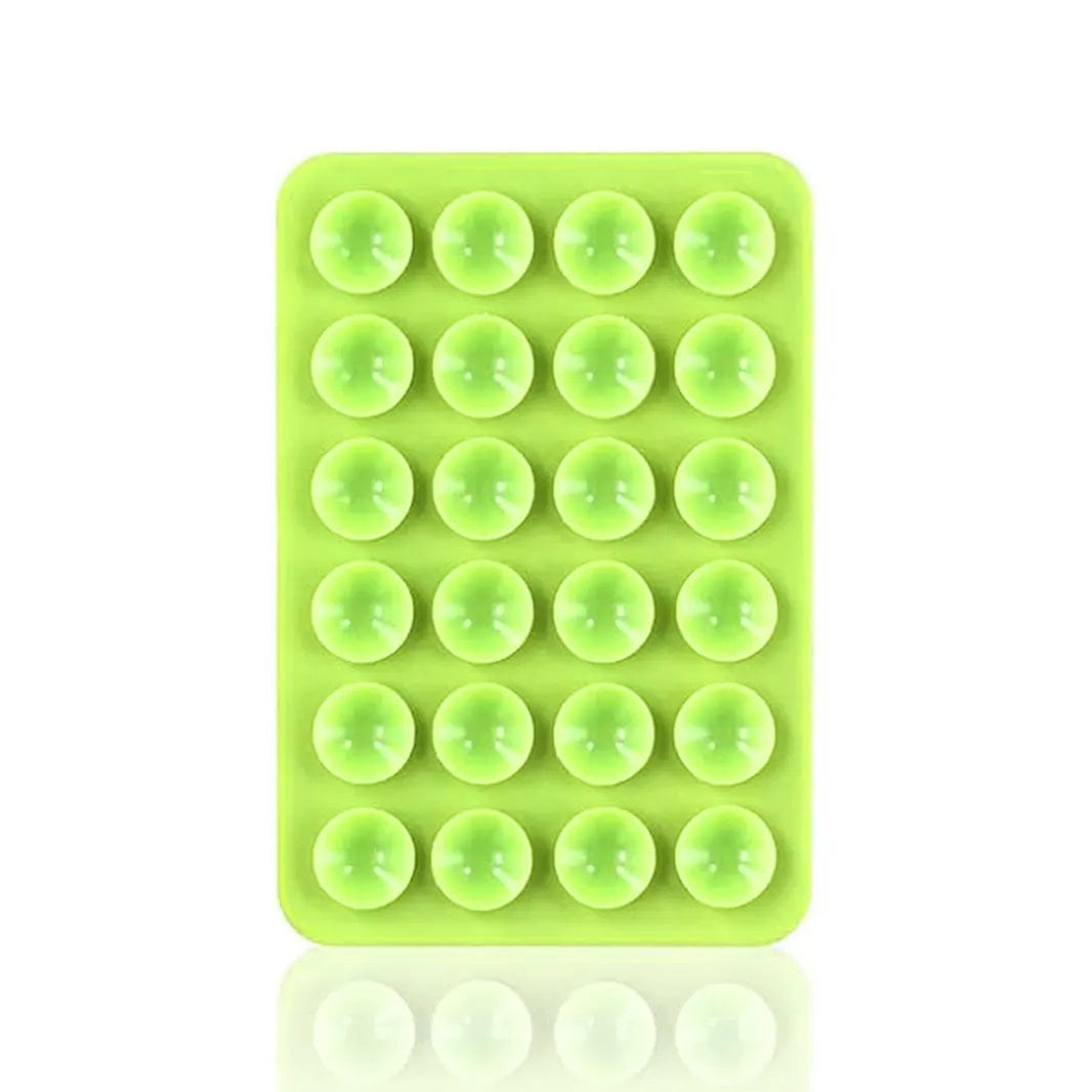 Pack Of 1 / Parrot Green Mobile Phone Holder Silicone Suction Cup - Ktusu