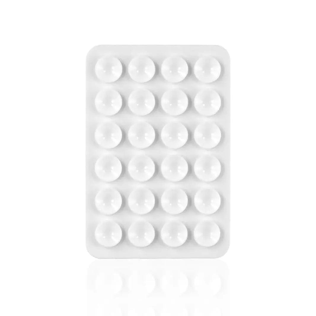 Pack Of 1 / White Mobile Phone Holder Silicone Suction Cup - Ktusu