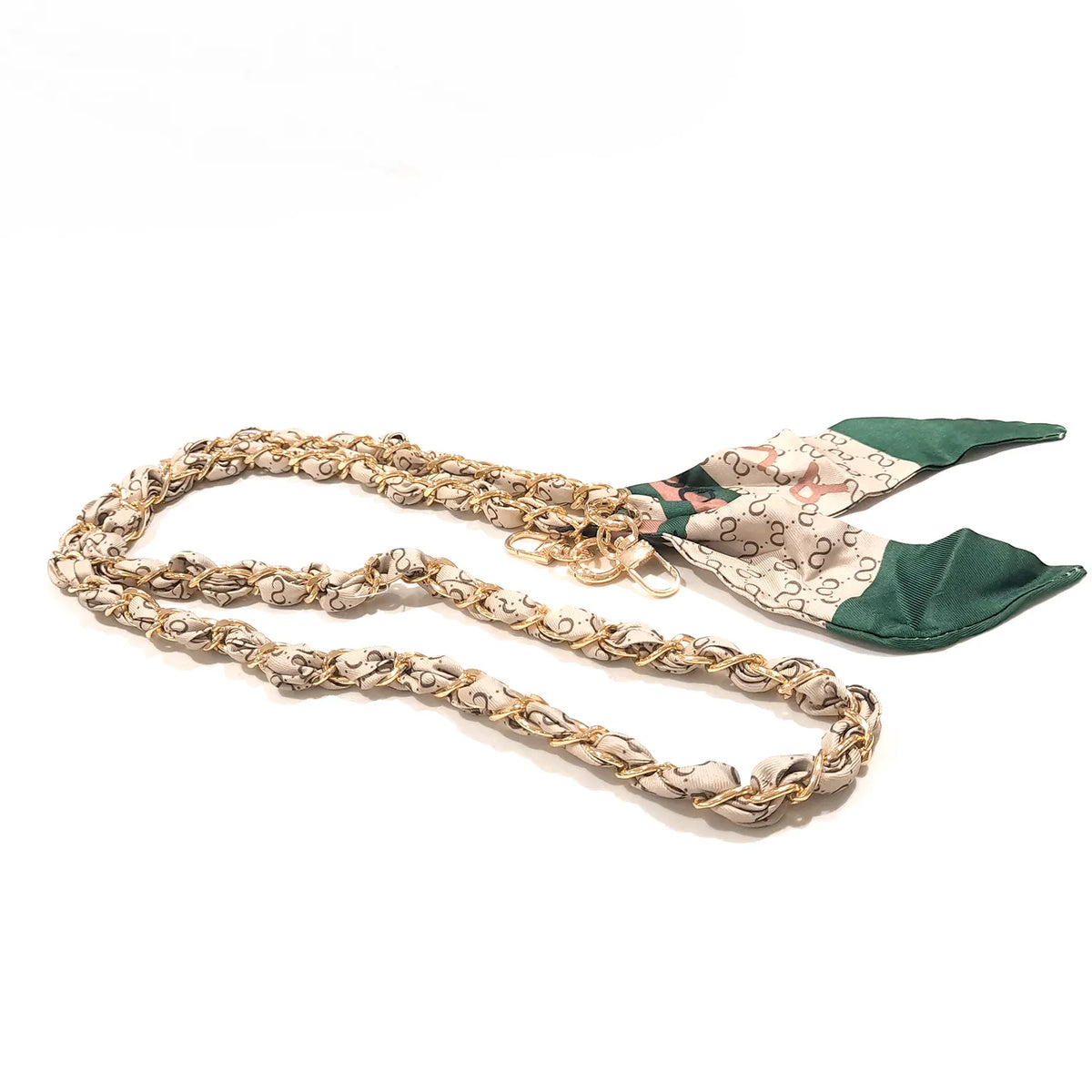 Mobile Phone Wrist Lanyard for Women Girls Scarf Decorative Crossbody Metal Phone Neck Strap Lanyard