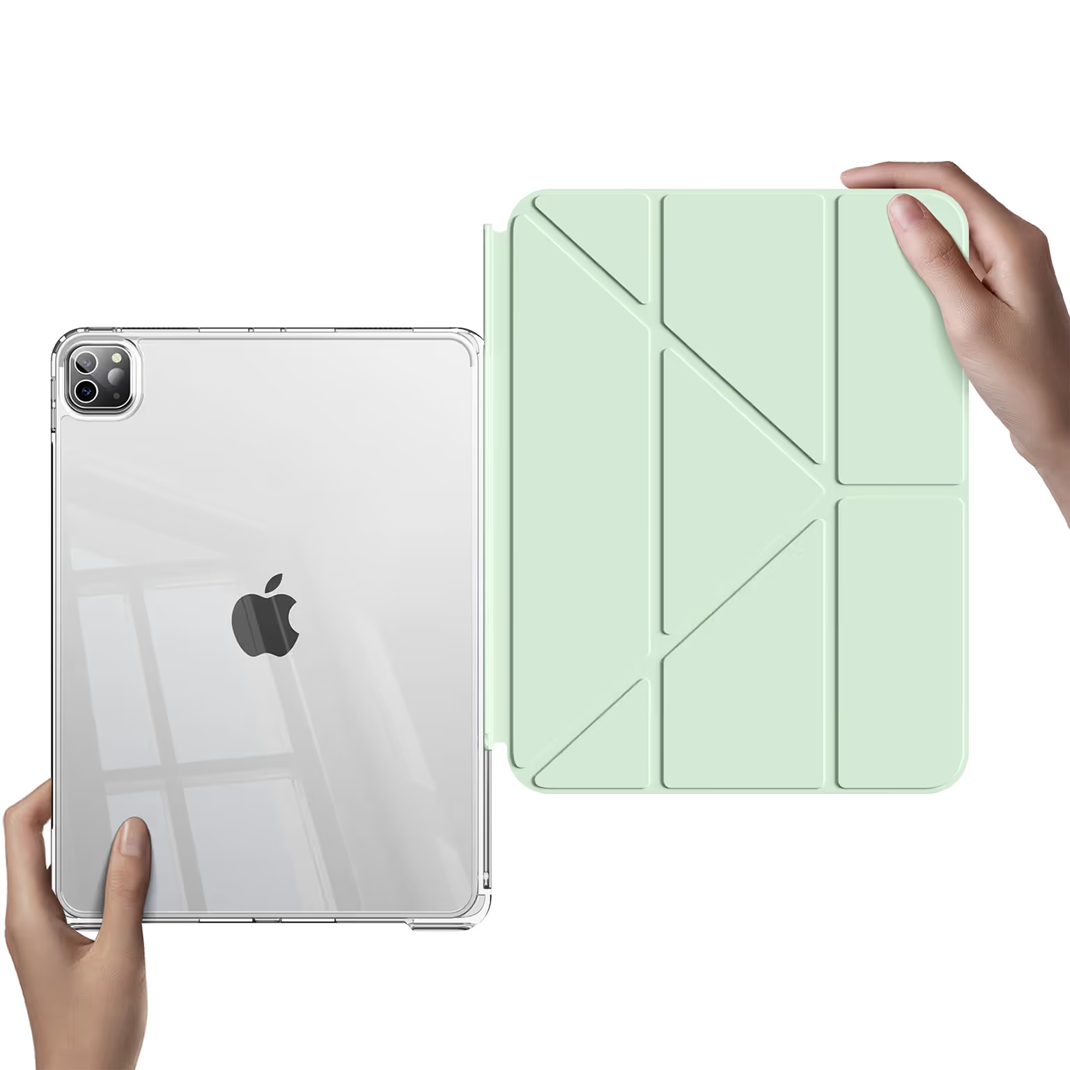 Cases & Covers Multifold Slim Soft Touch Leather Texture TPU Smart Cover for iPad Air 4 | Air 5 M1 (10.9 inch) | Air 6 M2 | Air 7 M3 (11 inch)