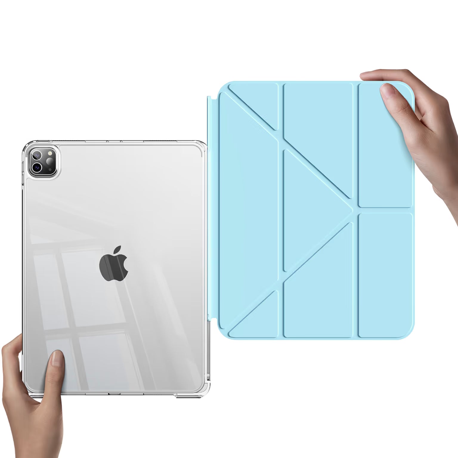 Cases & Covers Multifold Slim Soft Touch Leather Texture TPU Smart Cover for iPad Air 4 | Air 5 M1 (10.9 inch) | Air 6 M2 | Air 7 M3 (11 inch)