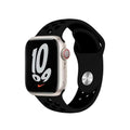 Straps & Bands for 42mm | 44mm | 45mm | Ultra 49mm / Black Black Apple Watch Nike Silicone Band