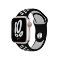 Straps & Bands for 42mm | 44mm | 45mm | Ultra 49mm / Black White Apple Watch Nike Silicone Band