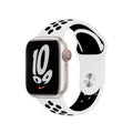 Straps & Bands for 42mm | 44mm | 45mm | Ultra 49mm / White Black Apple Watch Nike Silicone Band