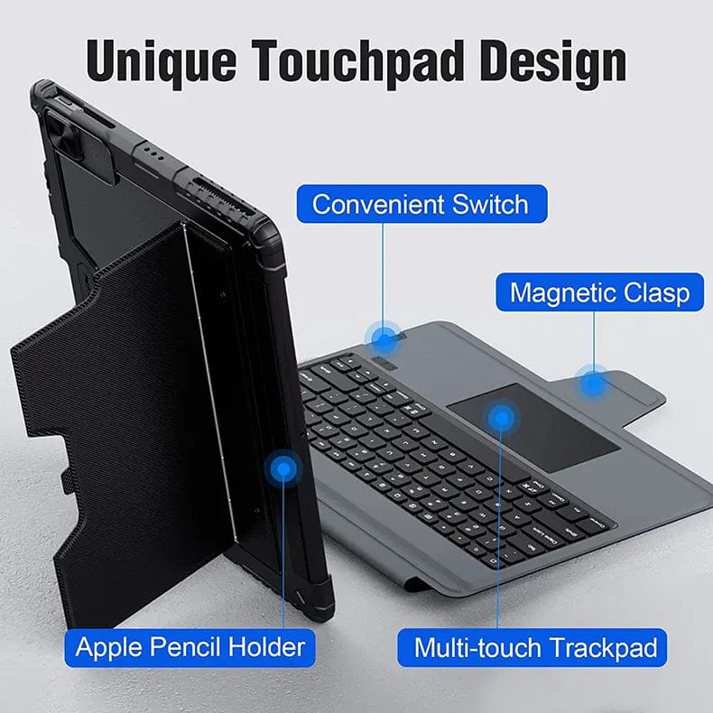 Cases & Covers for NILLKIN Bluetooth Touch Keyboard Smart Tablet Case for Apple iPad