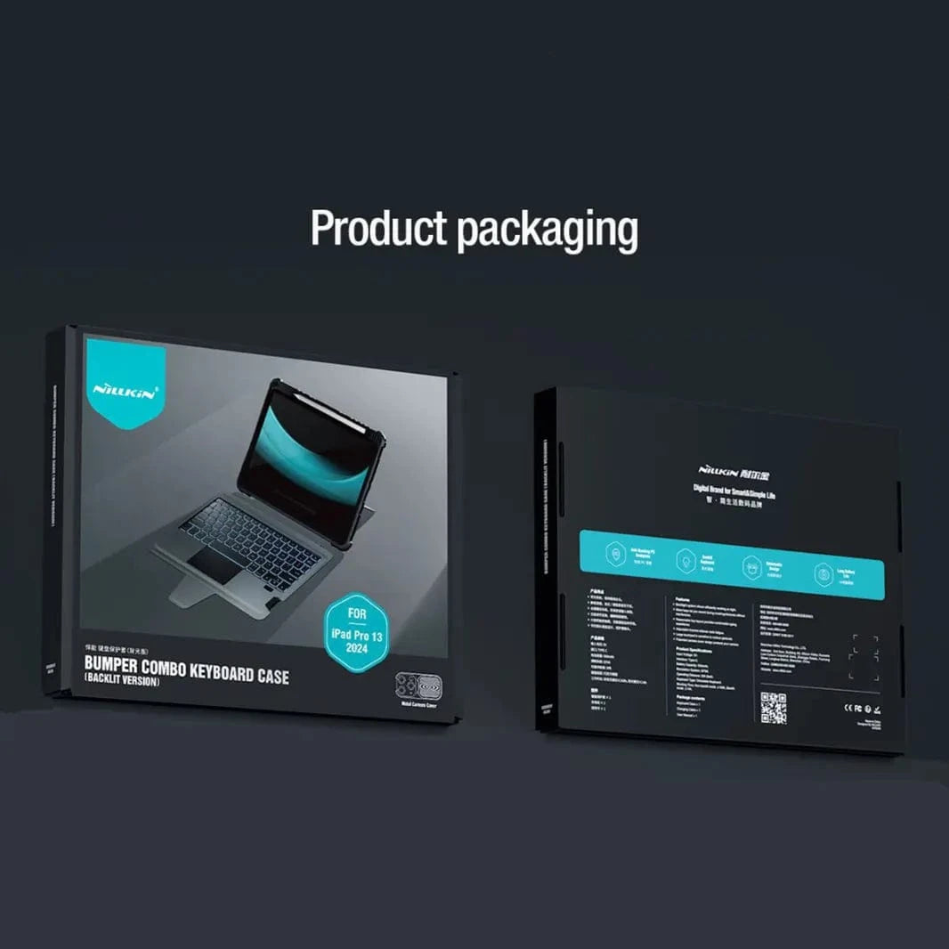 Cases & Covers NILLKIN Bumper Backlit Keyboard Cover for iPad Pro 7 M4 (2024) (13-inch)