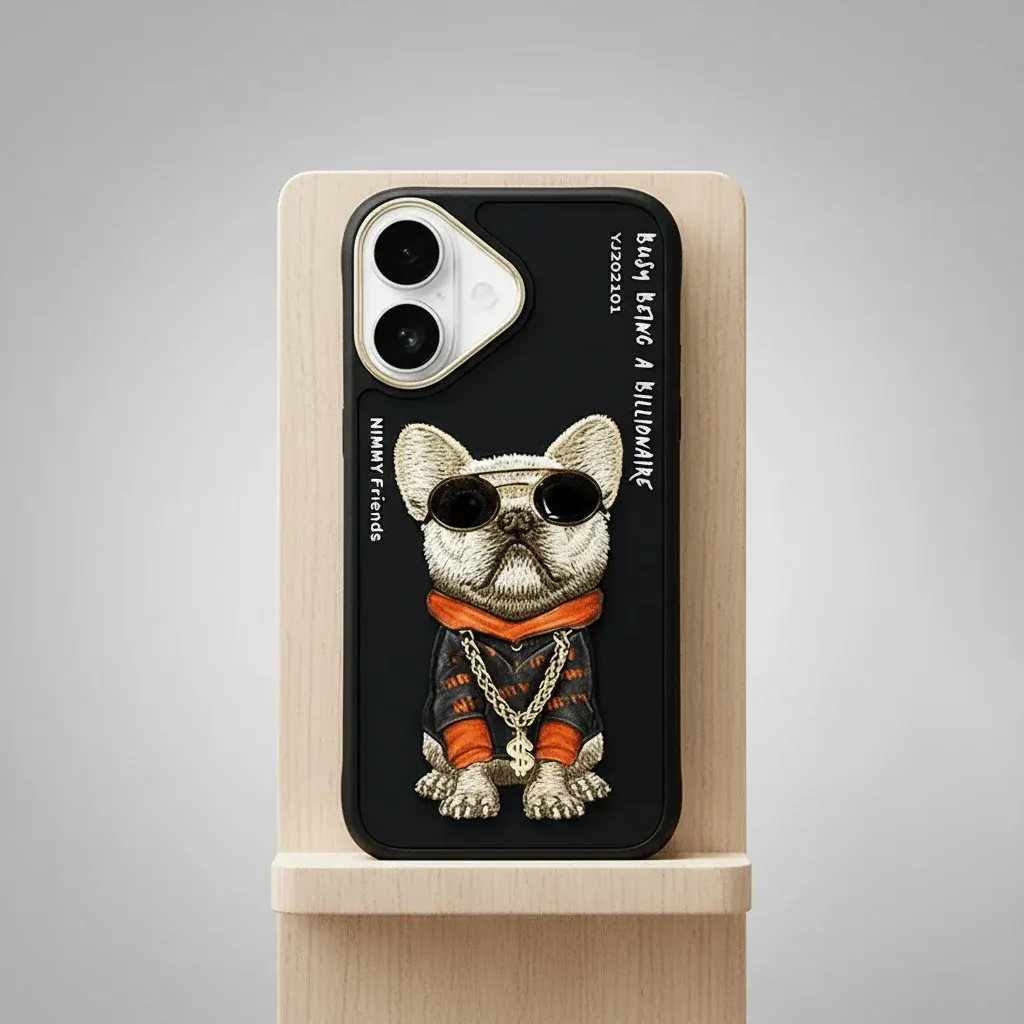 Nimmy 3D Embroided Hard Case for iPhone 16 Cases & Covers