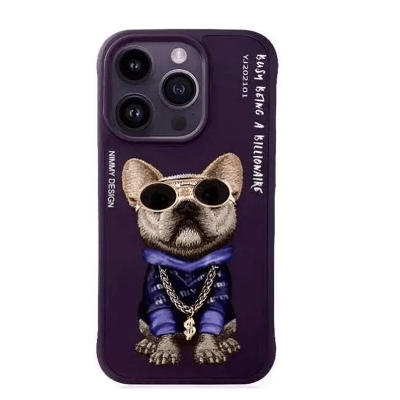 Cases & Covers for iPhone 14 Pro / Bull Dog Purple