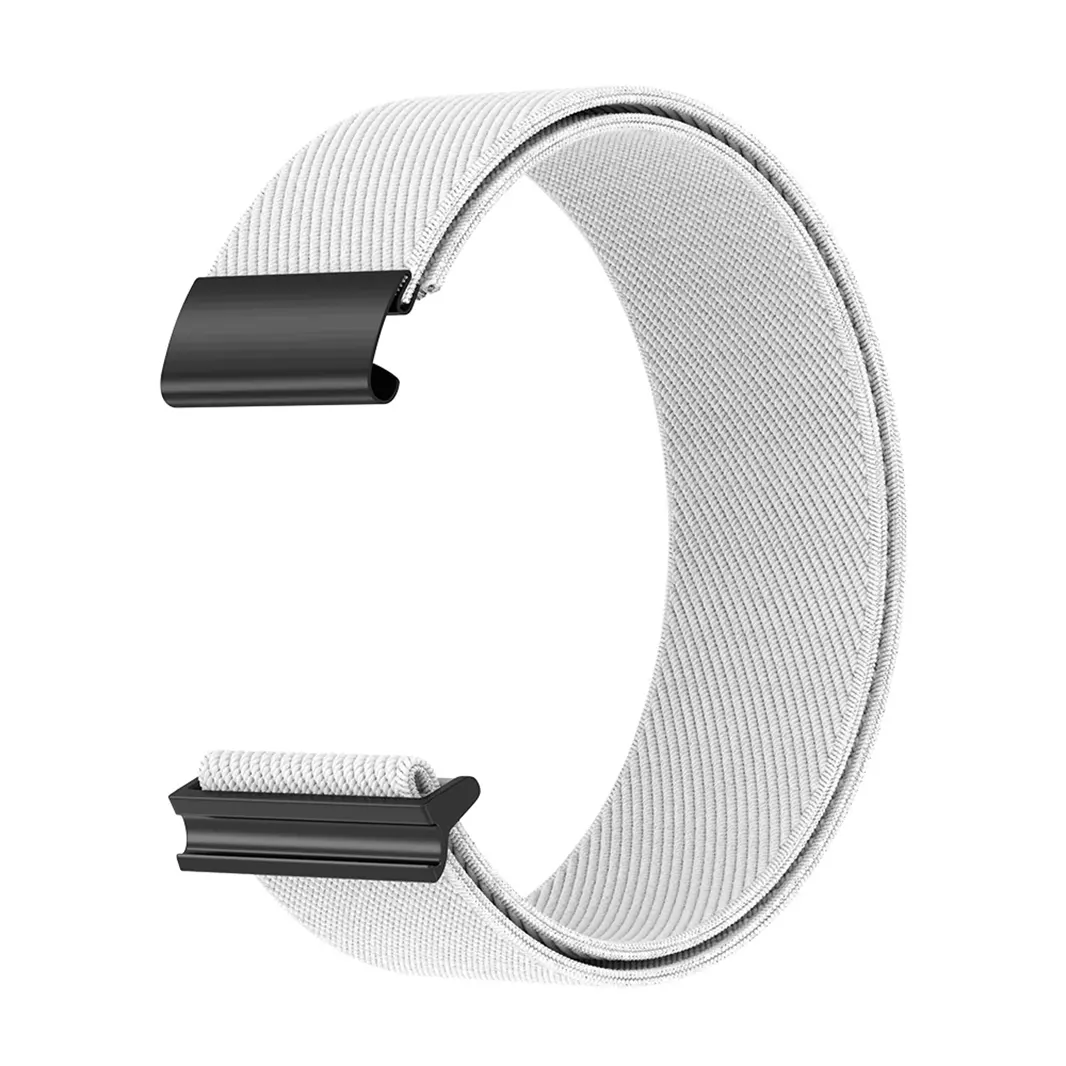 White Nylon Loop Band Replacement Strap for Whoop 4.0 Watch Bands