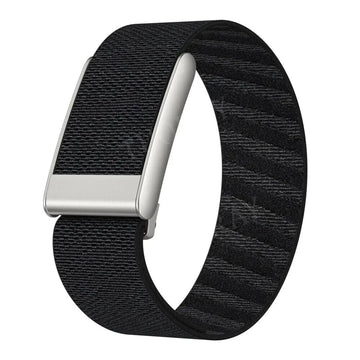 Black Nylon Sports Loop Adjustable Replacement Strap for Whoop 5.0 Watch Bands