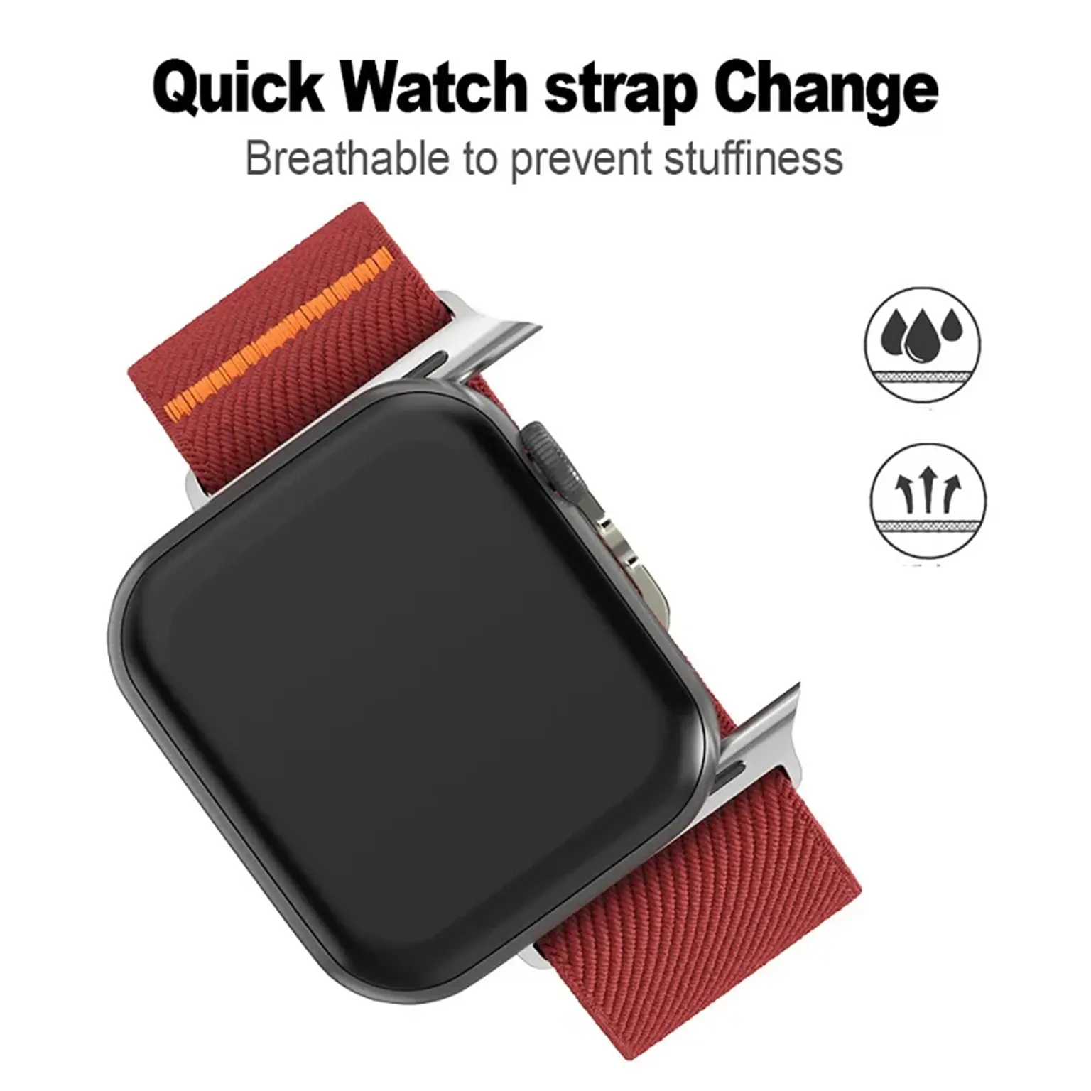 Watch Bands Nylon Stretchy Adjustable Elastic Woven Straps for Apple Watch 42 | 44 | 45 | Ultra 49 | 46mm S10 | 46mm S11