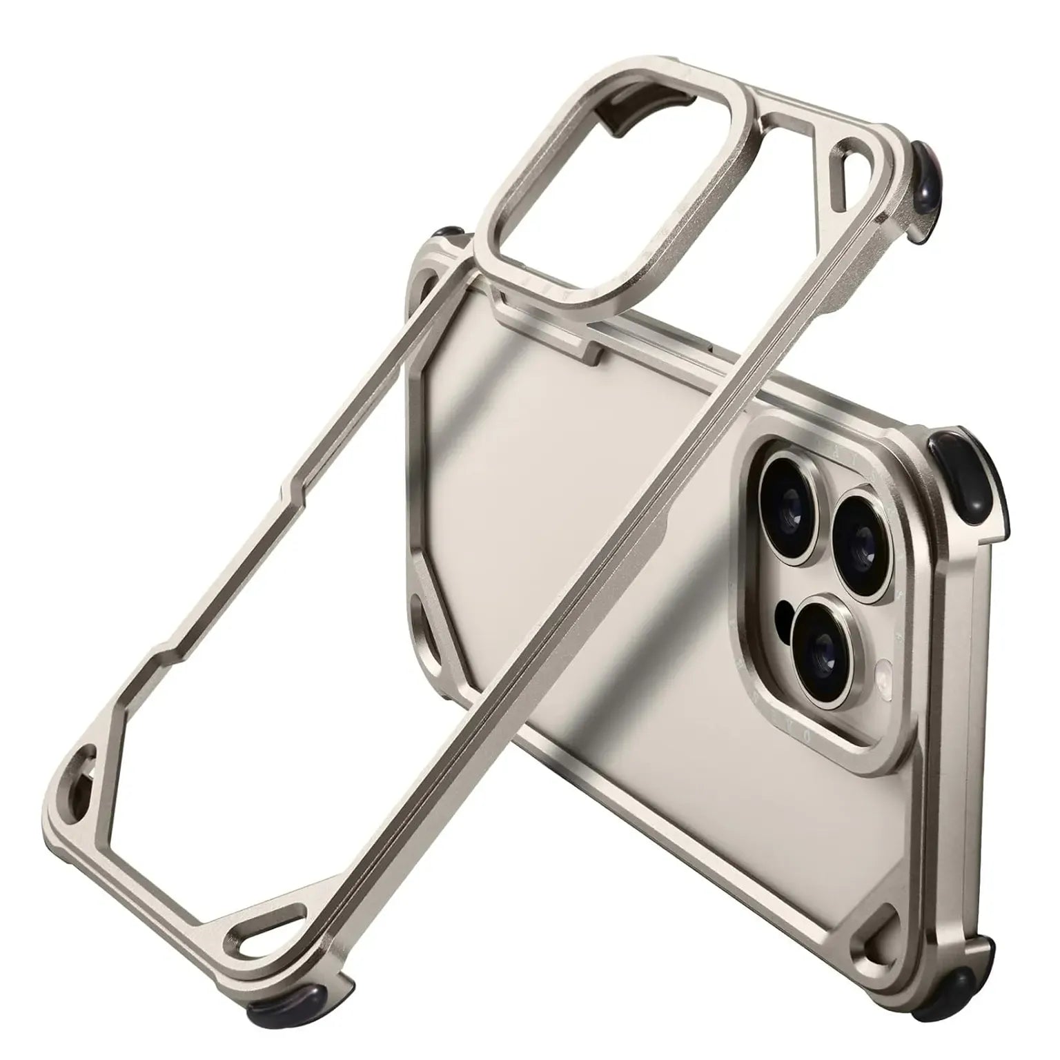 Cases & Covers OATSBASF Aluminum Alloy Frameless Hollow Frame Case for iPhone 16 Pro Max