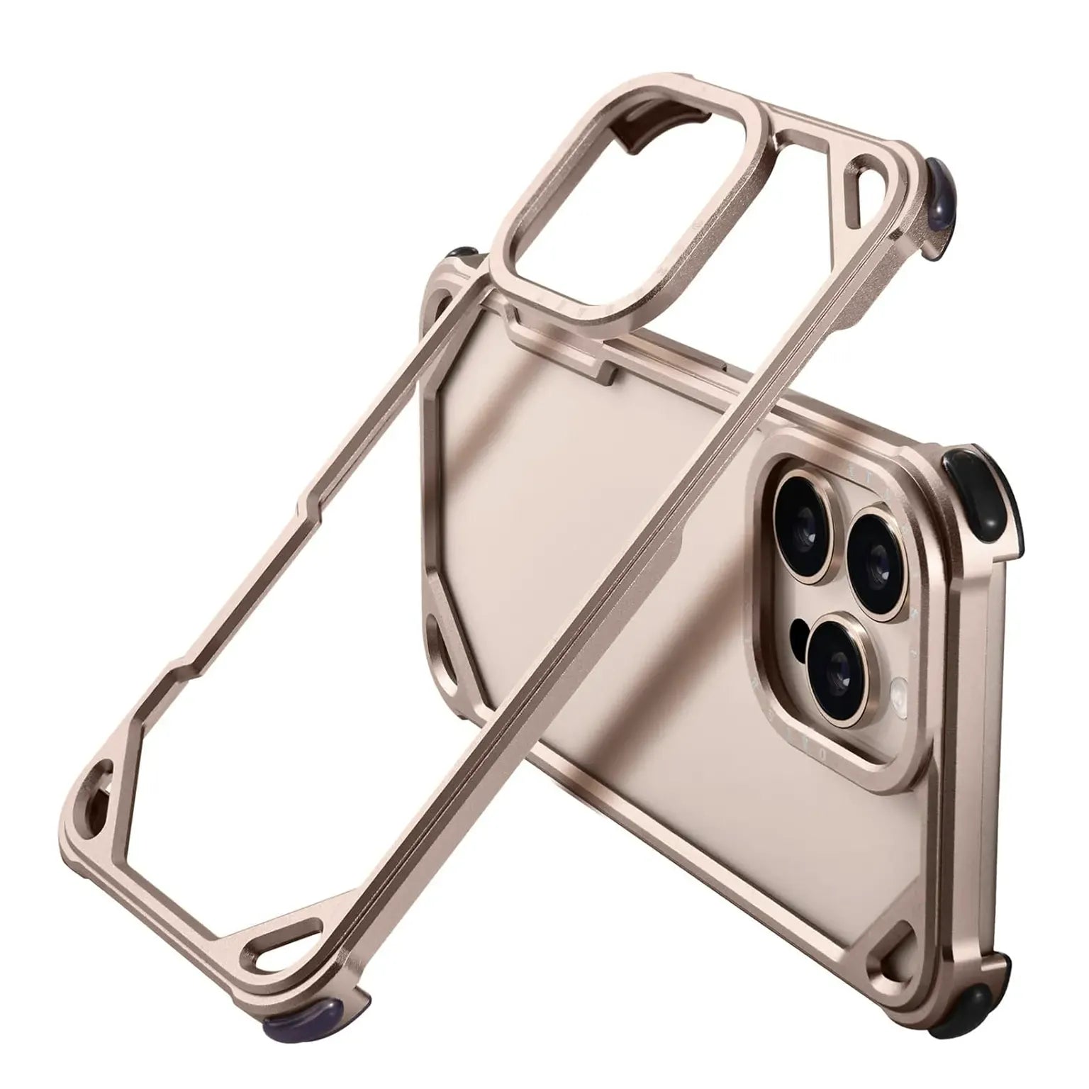 Cases & Covers OATSBASF Aluminum Alloy Frameless Hollow Frame Case for iPhone 16 Pro Max