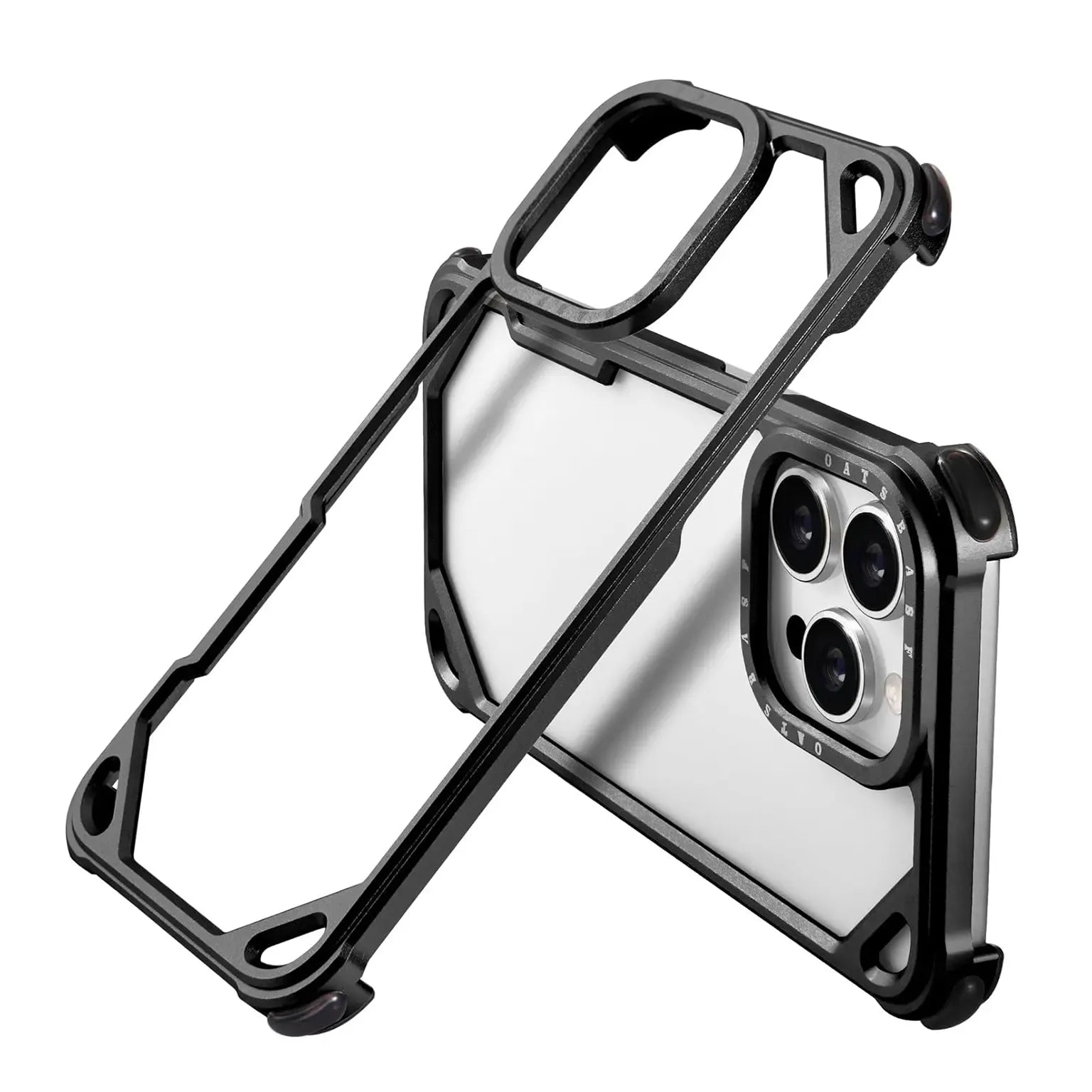 Cases & Covers OATSBASF Aluminum Alloy Frameless Hollow Frame Case for iPhone 16 Pro Max