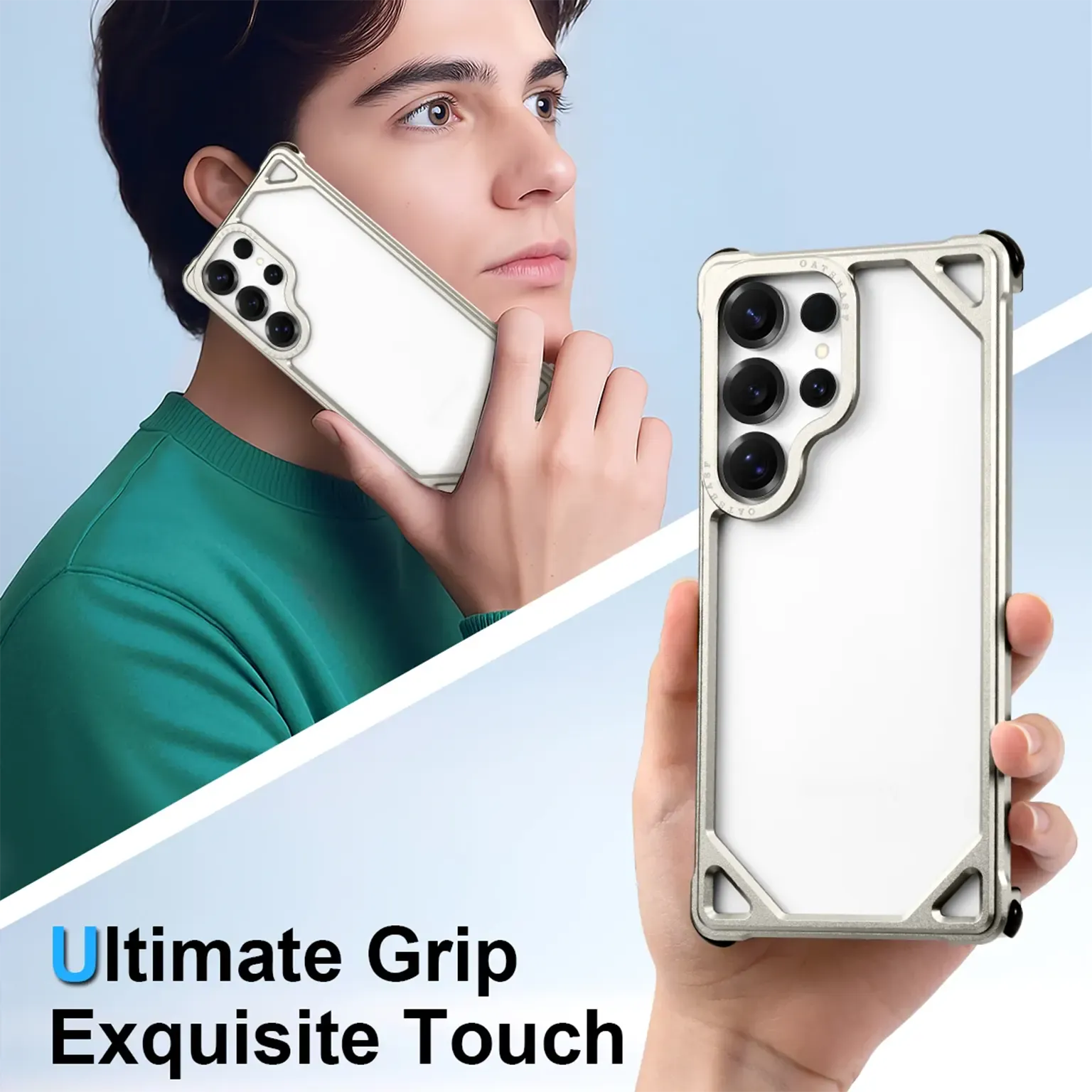 Cases & Covers OATSBASF Aluminum Alloy Frameless Hollow Frame Case for Samsung S26 Ultra