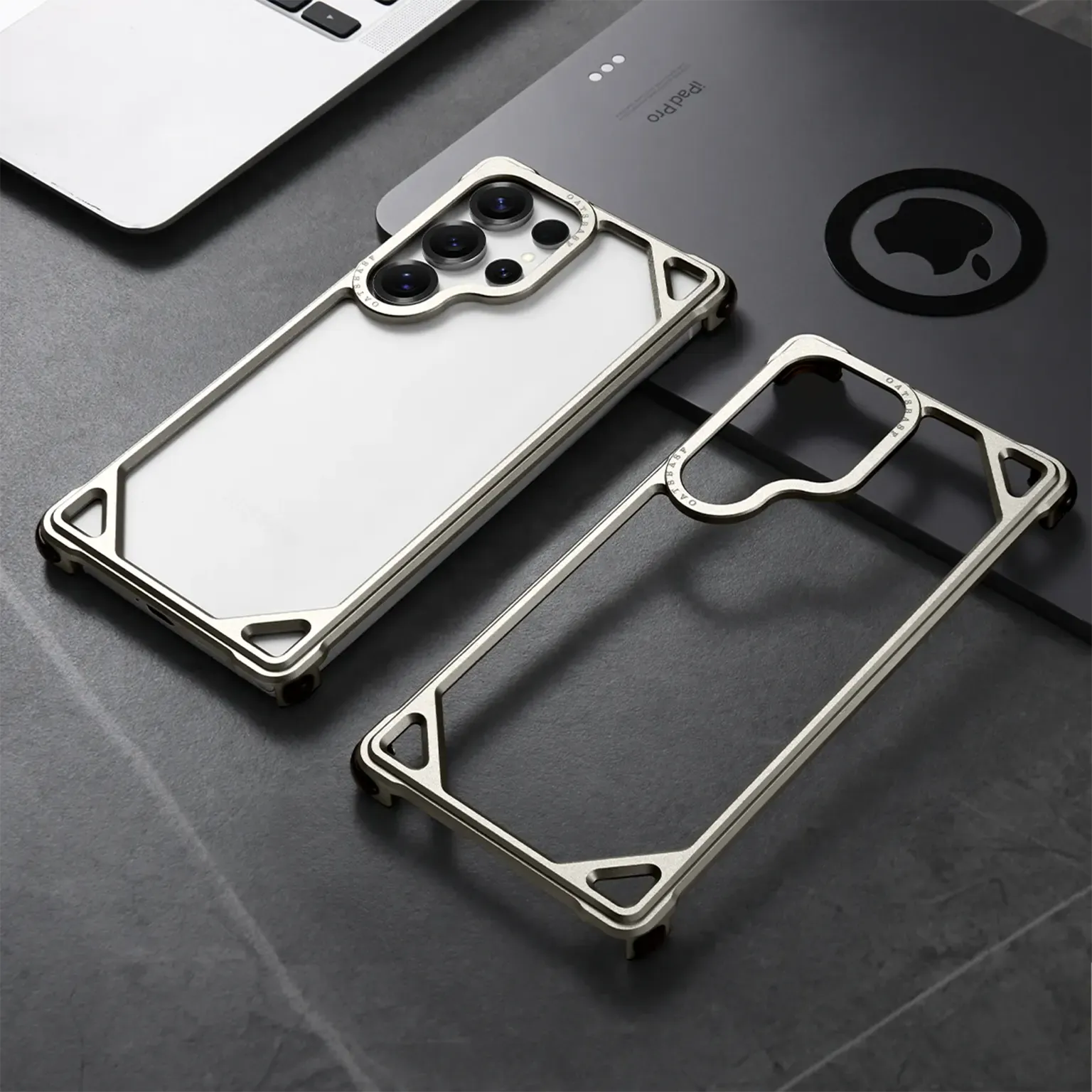 Cases & Covers OATSBASF Aluminum Alloy Frameless Hollow Frame Case for Samsung S26 Ultra
