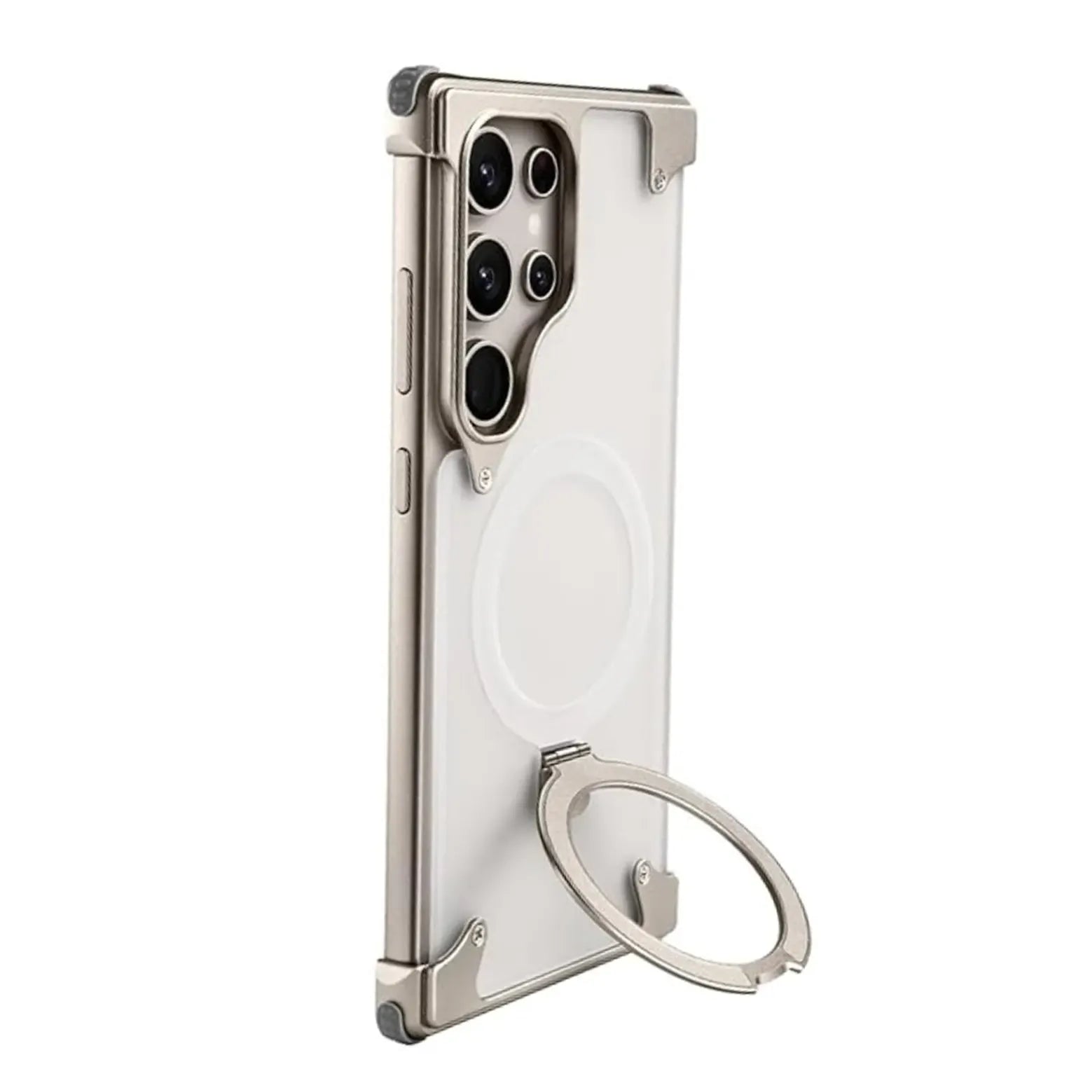 Cases & Covers OATSBASF Metal Kickstand Frameless Magsafe PC Matte Case for Samsung Galxy S26 Ultra